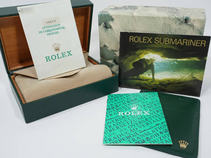 ロレックス サブマリーナー デイト Ref.16613SG ステンレススチール/イエローゴールド グレー文字盤