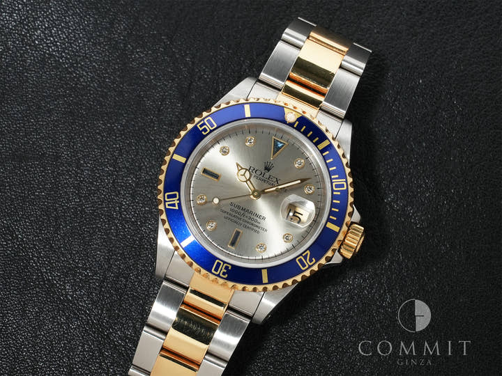 ロレックス サブマリーナー デイト Ref.16613SG ステンレススチール/イエローゴールド グレー文字盤