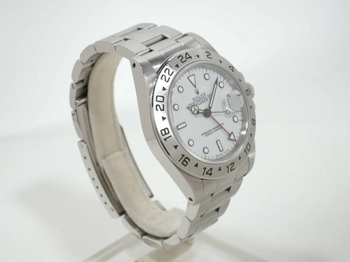 ロレックス エクスプローラーII Ref.16570 ステンレススチール ホワイト文字盤