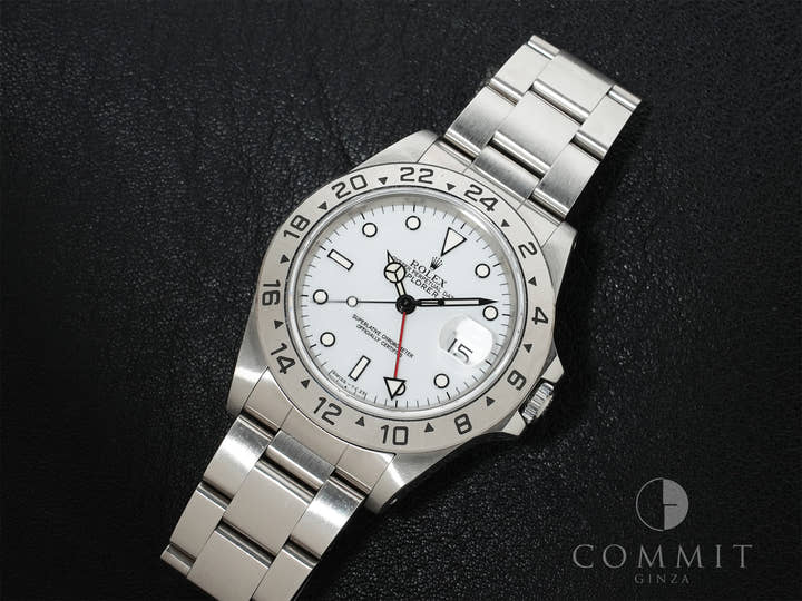 ロレックス エクスプローラーII Ref.16570 ステンレススチール ホワイト文字盤