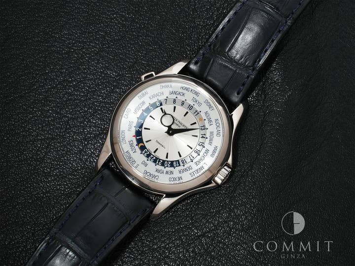 パテックフィリップ ワールドタイム TIFFANY&CO. Ref.5130G-001 ホワイトゴールド シルバー文字盤