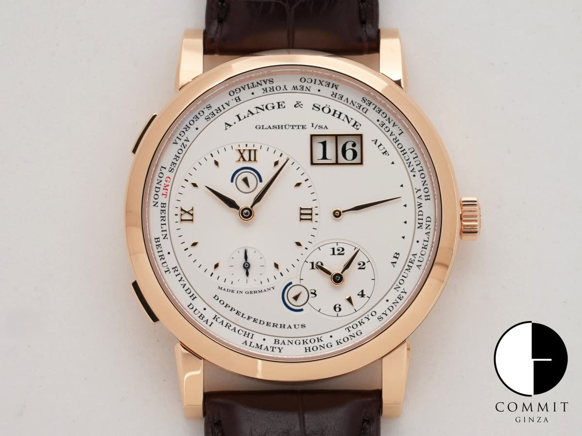 A.ランゲ&ゾーネ ランゲ1 タイムゾーン Ref.116.032 ピンクゴールド シルバー文字盤 中古 44gphqkt