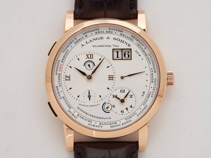 A.ランゲ&ゾーネ ランゲ1 タイムゾーン Ref.116.032 ピンクゴールド シルバー文字盤 中古 44gphqkt