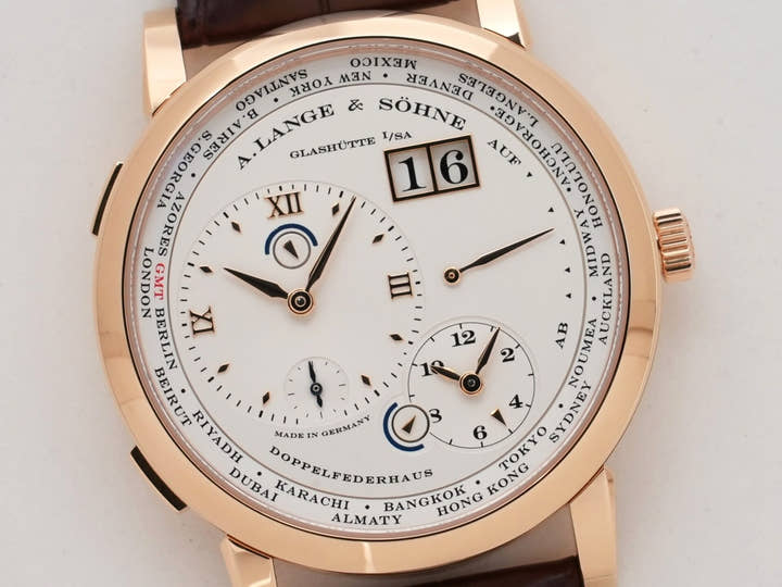 A.ランゲ&ゾーネ ランゲ1 タイムゾーン Ref.116.032 ピンクゴールド シルバー文字盤 中古 44gphqkt