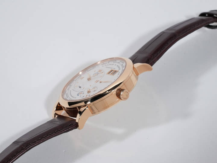 A.ランゲ&ゾーネ ランゲ1 タイムゾーン Ref.116.032 ピンクゴールド シルバー文字盤 中古 44gphqkt