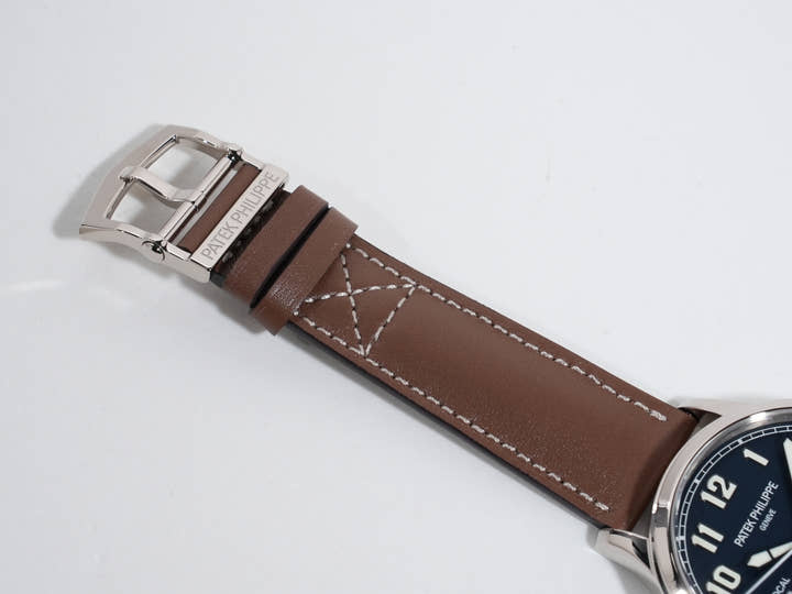 パテックフィリップ カラトラバ パイロット トラベルタイム Ref.5524G-001 ホワイトゴールド ブルー文字盤