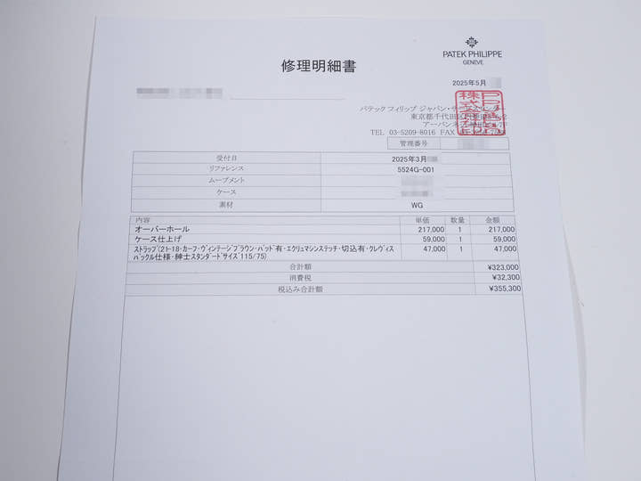 パテックフィリップ カラトラバ パイロット トラベルタイム Ref.5524G-001 ホワイトゴールド ブルー文字盤