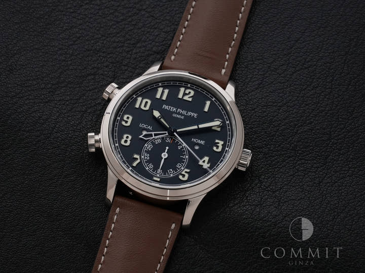 パテックフィリップ カラトラバ パイロット トラベルタイム Ref.5524G-001 ホワイトゴールド ブルー文字盤