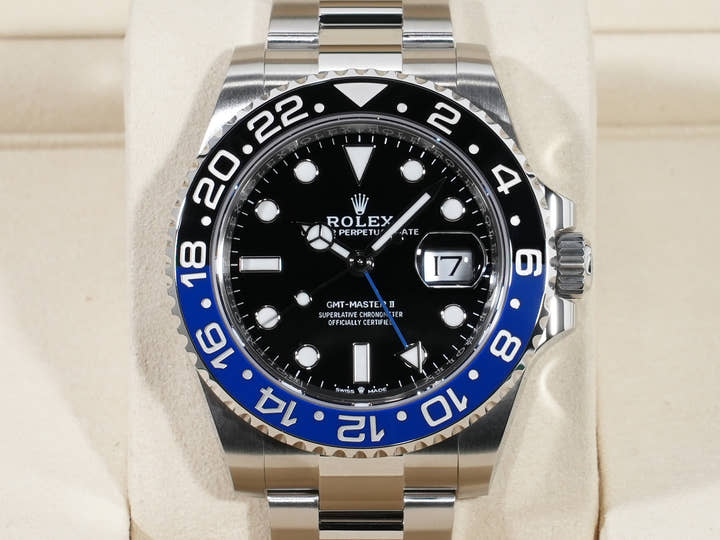 Rolex GMT Master II Ref.126710BLNR SS Black Dial Oyster Bracelet Unused t3tpwv9h