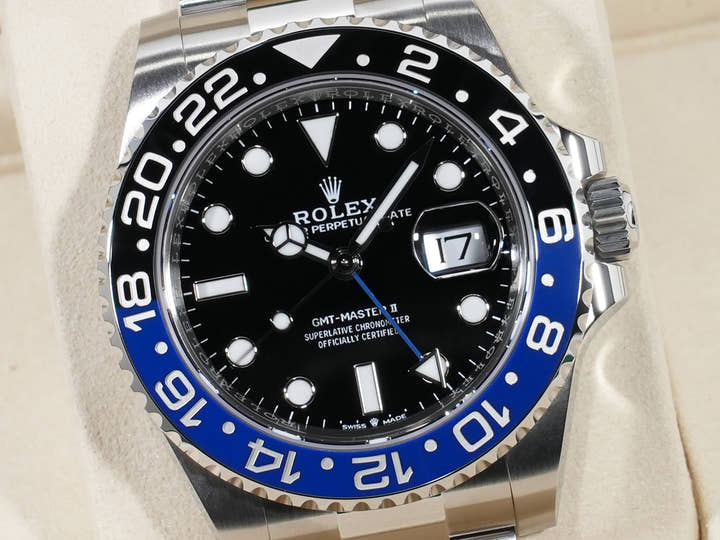 Rolex GMT Master II Ref.126710BLNR SS Black Dial Oyster Bracelet Unused t3tpwv9h