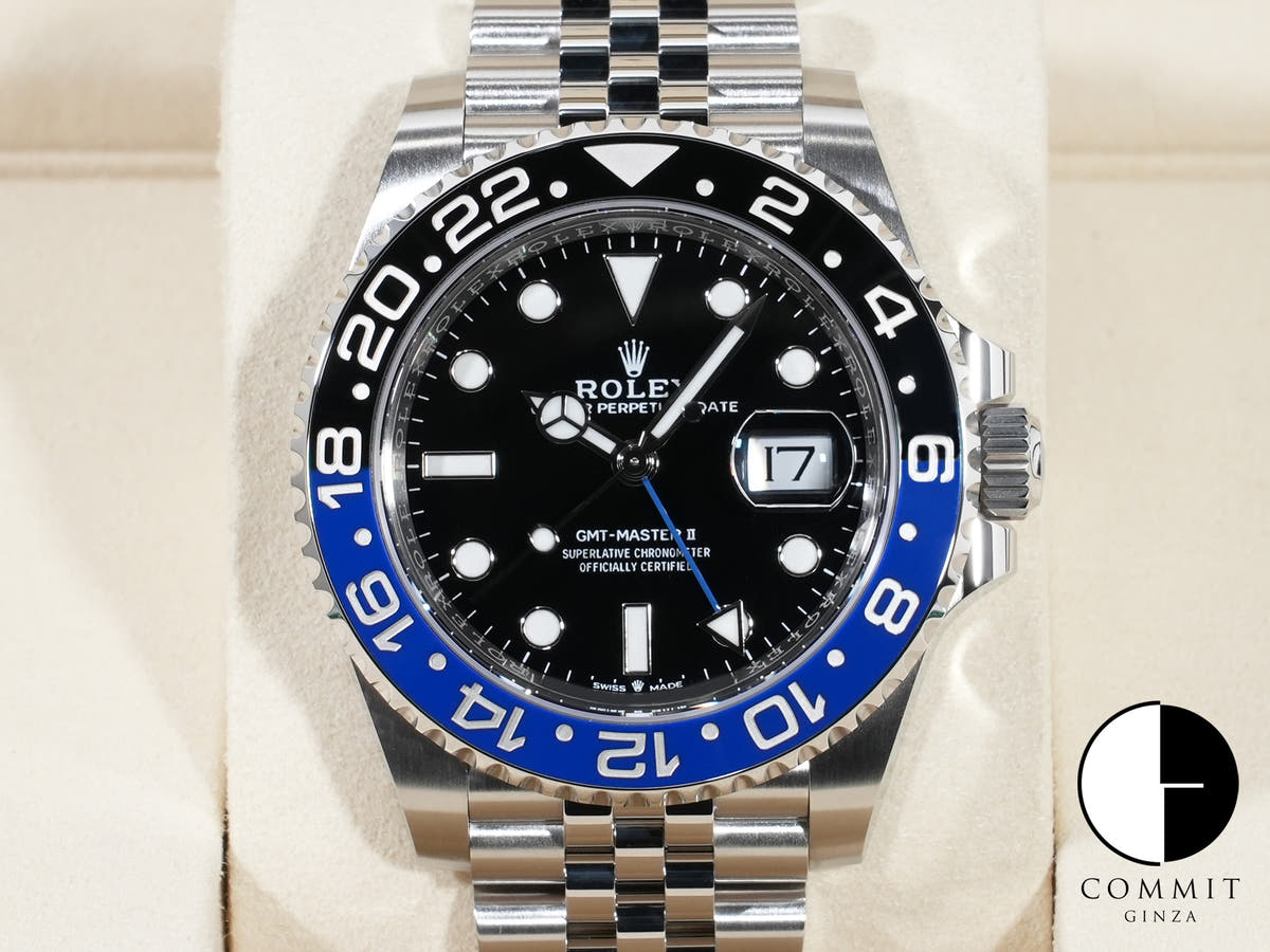ロレックス GMTマスターII Ref.126710BLNR ステンレススチール ブラック文字盤 ジュビリーブレスレット