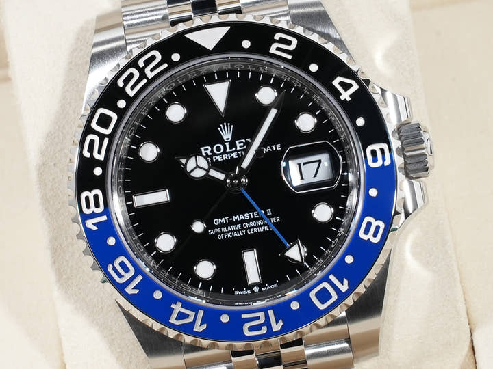 ロレックス GMTマスターII Ref.126710BLNR ステンレススチール ブラック文字盤 ジュビリーブレスレット