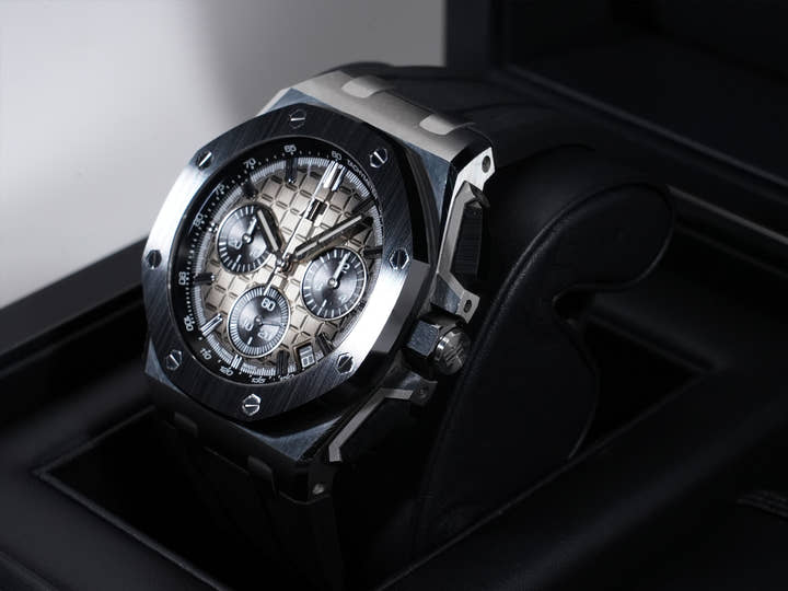 Audemars Piguet Royal Oak Offshore Chronograph Ref.26420SO.OO.A600CA.01 SS/CE Smoke Brown Dial Used 3uwmutsj