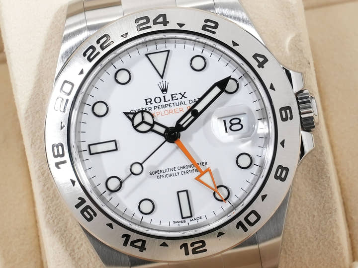 ロレックス エクスプローラーII Ref.216570 ステンレススチール ホワイト文字盤