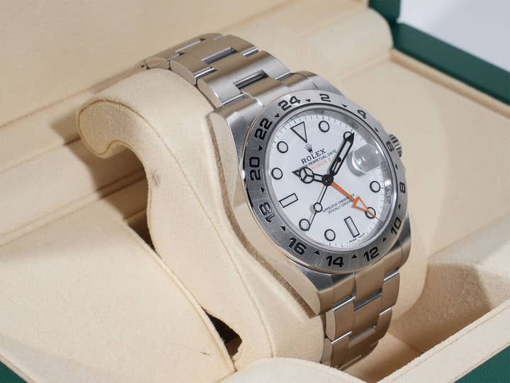 ロレックス エクスプローラーII Ref.216570 ステンレススチール ホワイト文字盤
