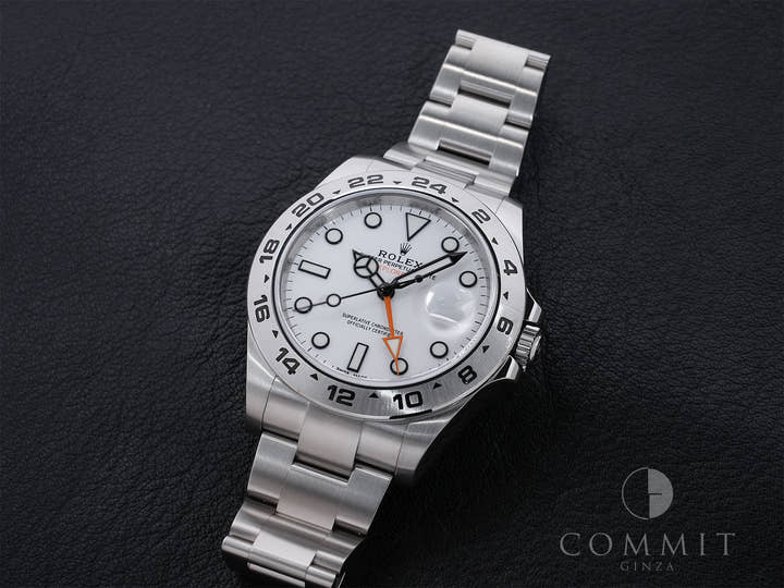 ロレックス エクスプローラーII Ref.216570 ステンレススチール ホワイト文字盤