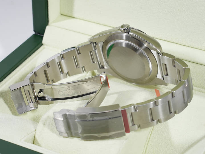 Rolex Explorer I Mirror Blackout Ref.214270 SS Black Dial Unused wsa8ga5s