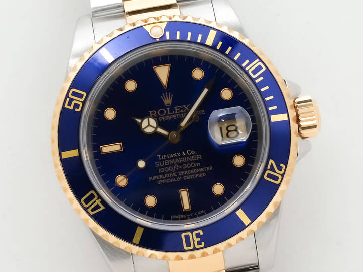ロレックス サブマリーナー デイト Ref.16613 ステンレススチール/イエローゴールド ブルー文字盤