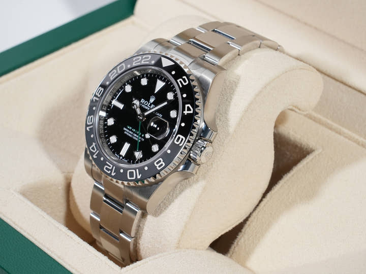 ロレックス GMTマスターII Ref.126710GRNR ステンレススチール ブラック文字盤 オイスターブレスレット