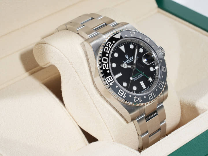 ロレックス GMTマスターII Ref.126710GRNR ステンレススチール ブラック文字盤 オイスターブレスレット
