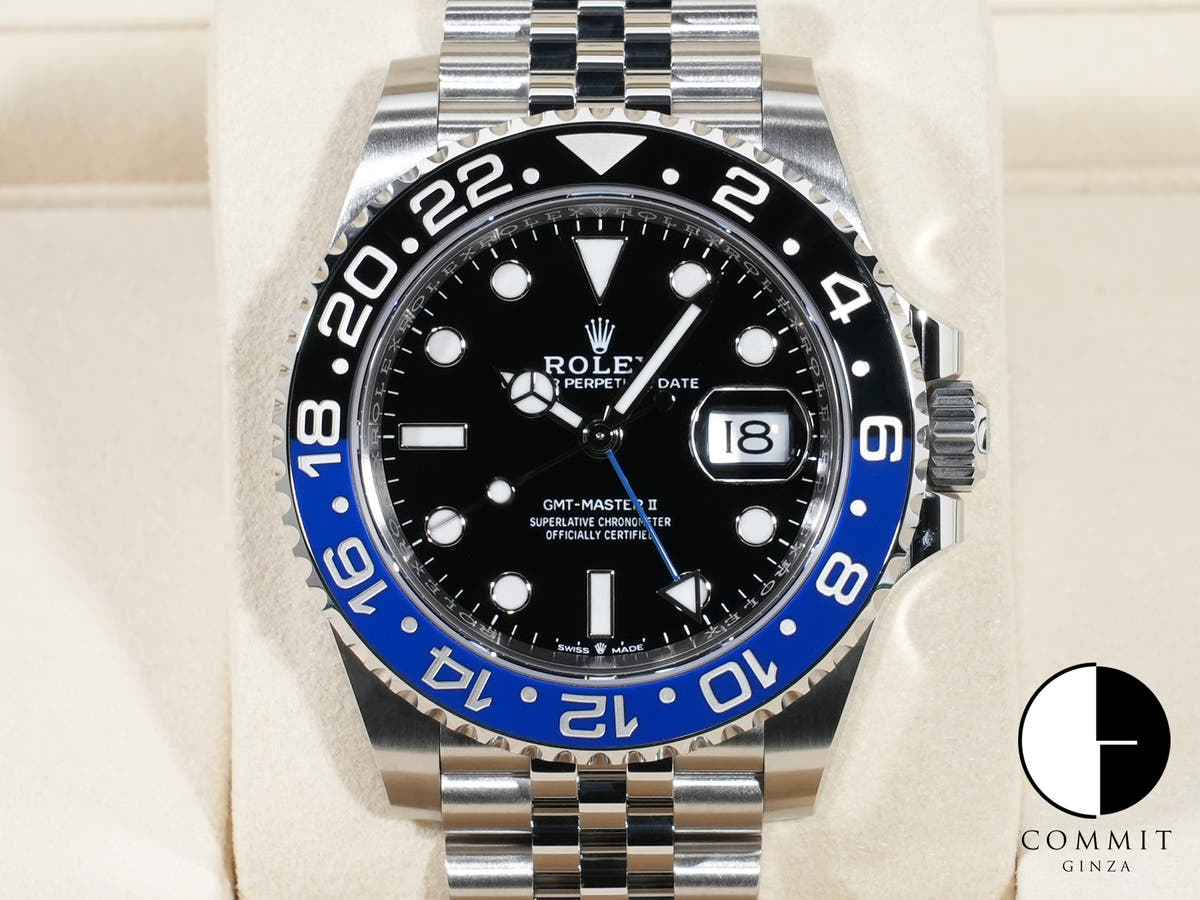 ロレックス GMTマスターII Ref.126710BLNR ステンレススチール ブラック文字盤 ジュビリーブレスレット