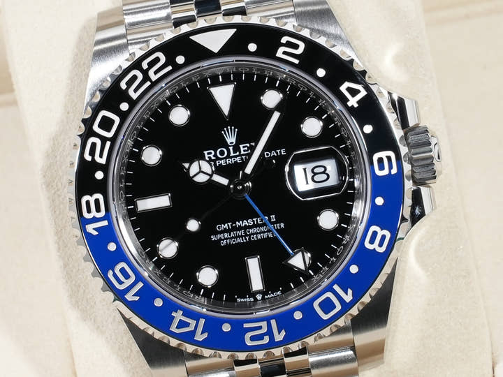 ロレックス GMTマスターII Ref.126710BLNR ステンレススチール ブラック文字盤 ジュビリーブレスレット