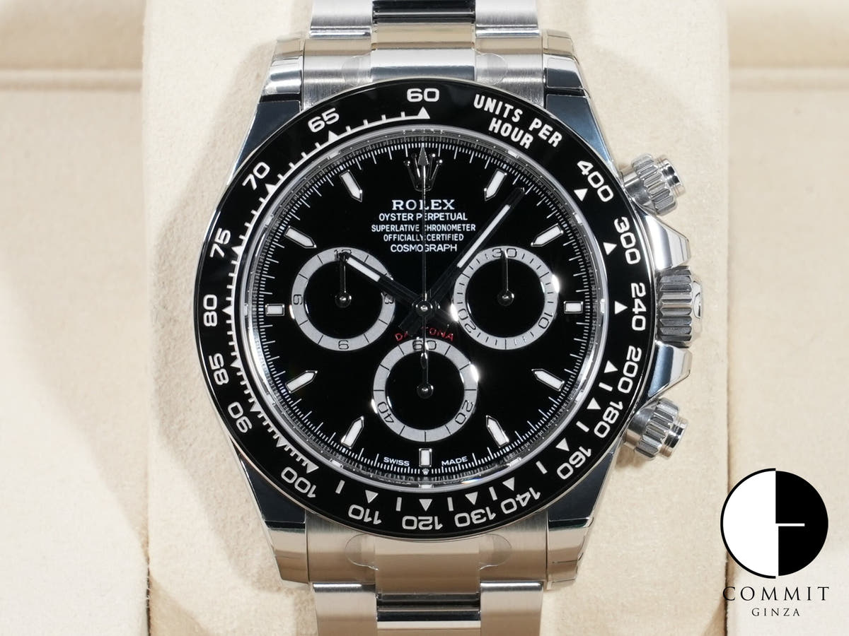 ロレックス デイトナ Ref.126500LN ステンレススチール ブラック文字盤