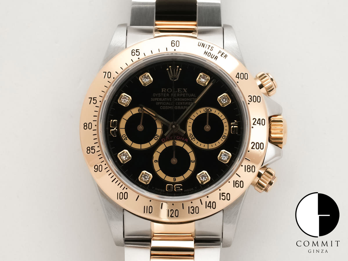 ロレックス デイトナ エルプリメロ Ref.16523G ステンレススチール/イエローゴールド ブラック文字盤