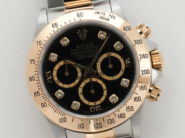 ロレックス デイトナ エルプリメロ Ref.16523G ステンレススチール/イエローゴールド ブラック文字盤