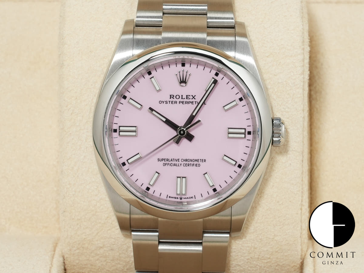 ロレックス オイスターパーペチュアル36 Ref.126000 ステンレススチール キャンディピンク文字盤