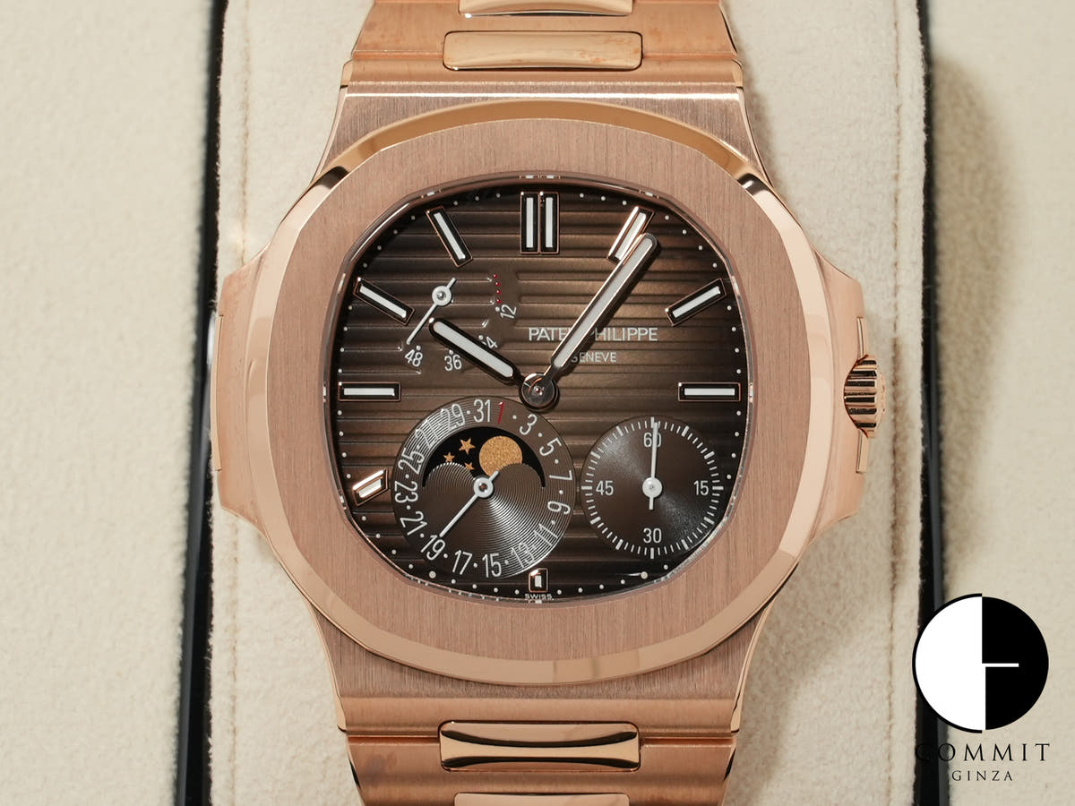 パテックフィリップ ノーチラス Ref.5712/1R-001 ローズゴールド ブラウン ソレイユ文字盤