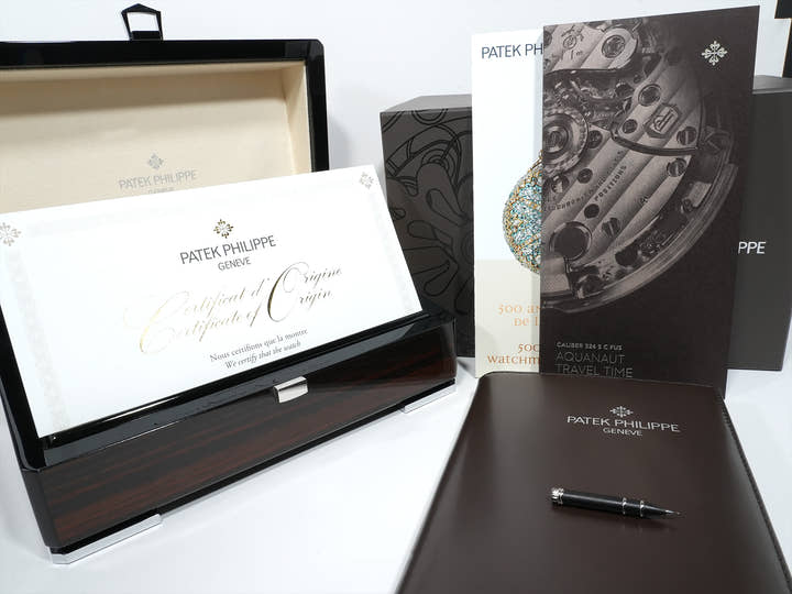 パテックフィリップ アクアノート トラベルタイム Ref.5164A-001 ステンレススチール ブラック文字盤
