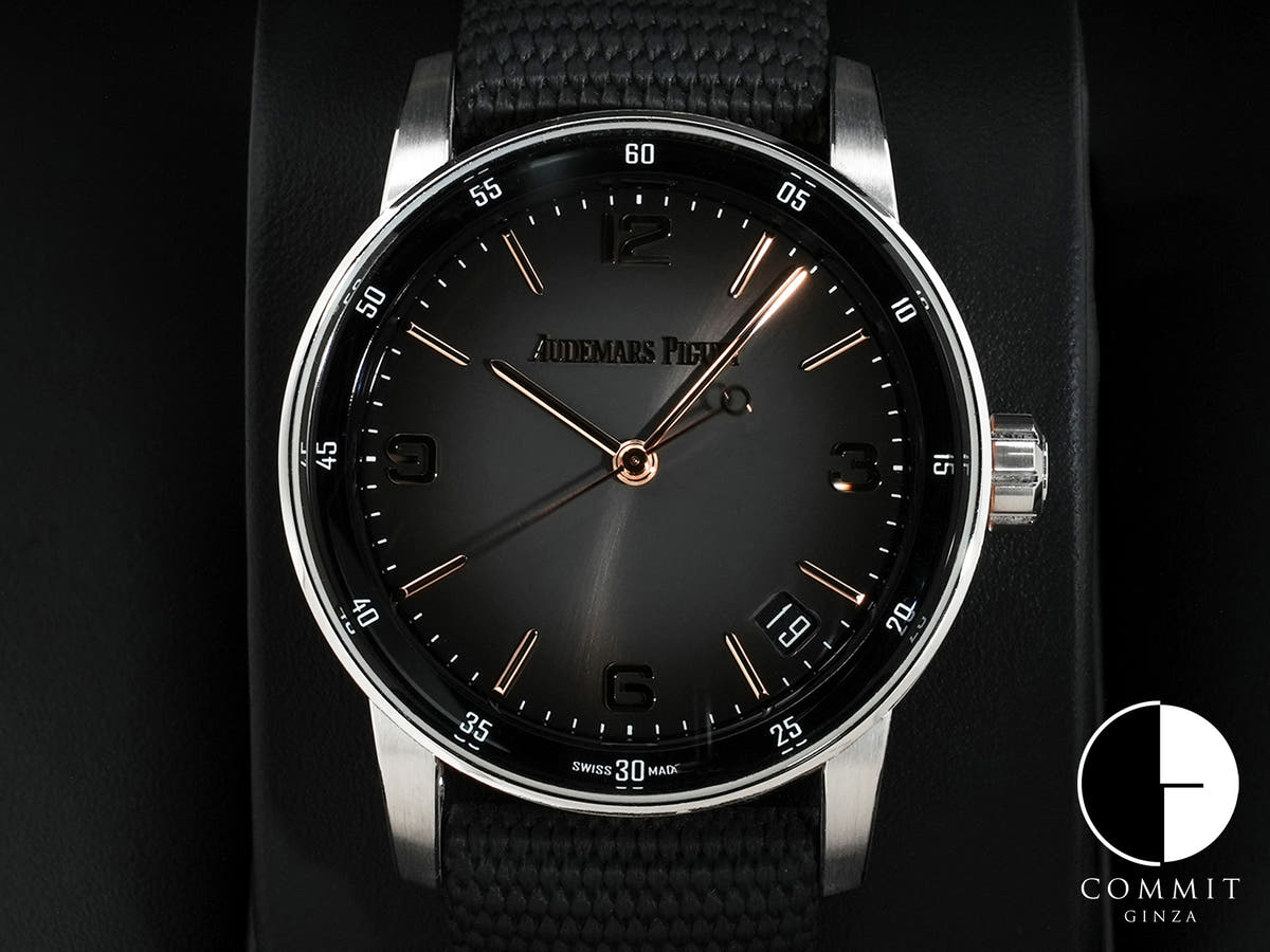 オーデマピゲ CODE 11.59 バイ オーデマ ピゲ Ref.15210CR.OO.A002KB.01 ホワイトゴールド/ピンクゴールド グレーラッカー文字盤