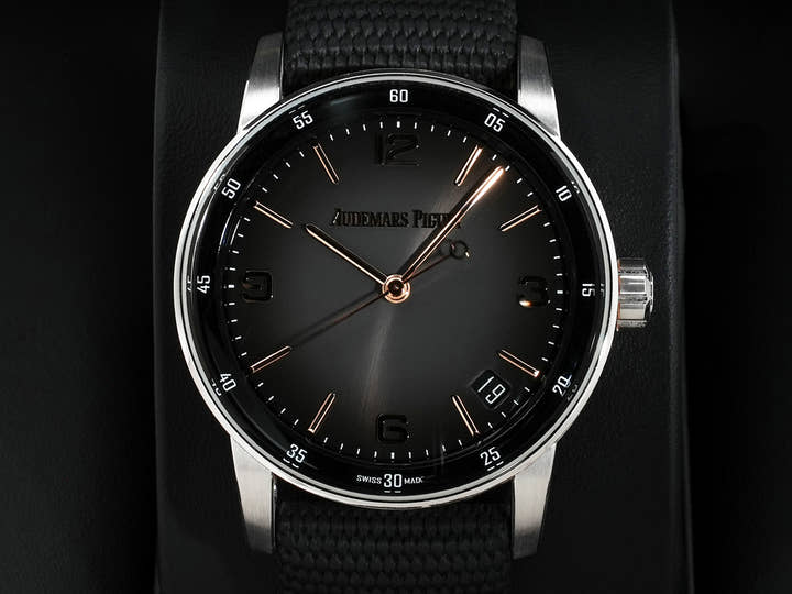 オーデマピゲ CODE 11.59 バイ オーデマ ピゲ Ref.15210CR.OO.A002KB.01 ホワイトゴールド/ピンクゴールド グレーラッカー文字盤