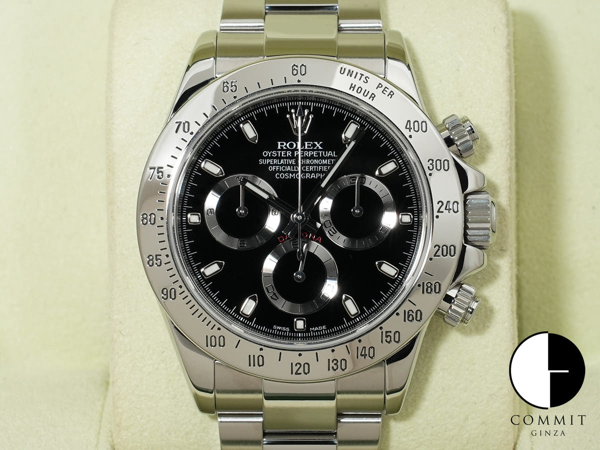 ロレックス デイトナ Ref.116520 ステンレススチール ブラック文字盤