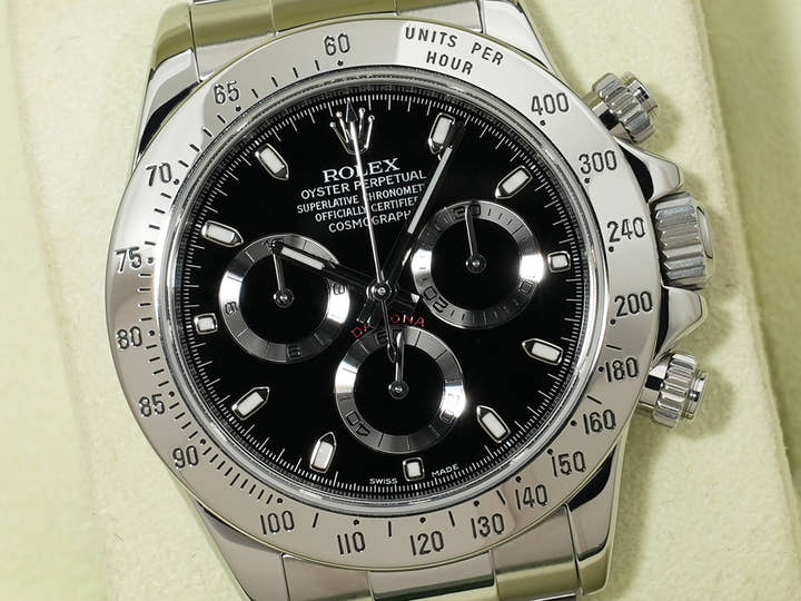 ロレックス デイトナ Ref.116520 ステンレススチール ブラック文字盤