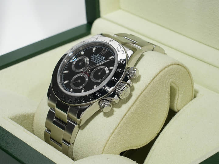 ロレックス デイトナ Ref.116520 ステンレススチール ブラック文字盤