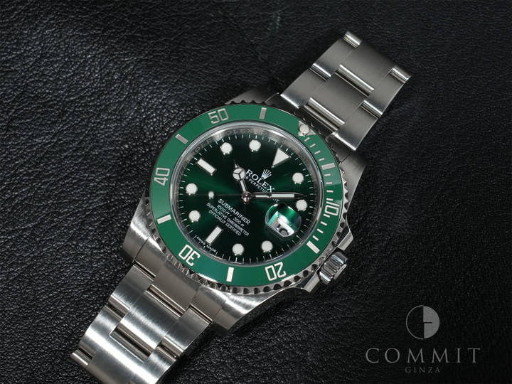 ロレックス サブマリーナー デイト Ref.116610LV ステンレススチール グリーン文字盤