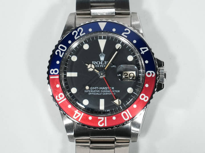 ロレックス GMTマスター Ref.16750 ステンレススチール ブラック文字盤 オイスターブレスレット