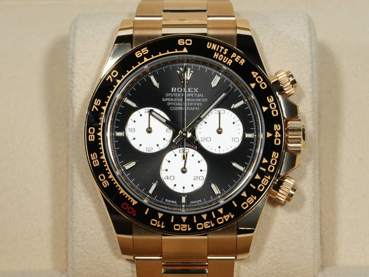 ロレックス デイトナ Ref.126528LN イエローゴールド ブライトブラック文字盤
