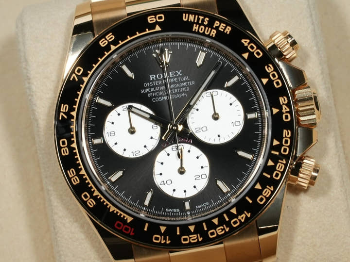 ロレックス デイトナ Ref.126528LN イエローゴールド ブライトブラック文字盤