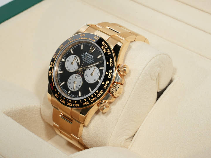 ロレックス デイトナ Ref.126528LN イエローゴールド ブライトブラック文字盤