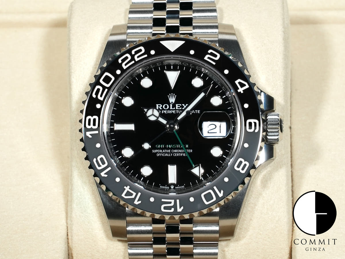 ロレックス GMTマスターII Ref.126710GRNR ステンレススチール ブラック文字盤 ジュビリーブレスレット