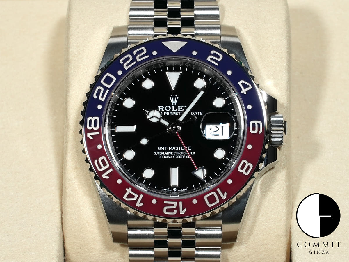 ロレックス GMTマスターII Ref.126710BLRO ステンレススチール ブラック文字盤 ジュビリーブレスレット