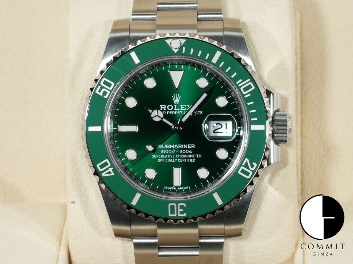 ロレックス サブマリーナー デイト Ref.116610LV ステンレススチール グリーン文字盤
