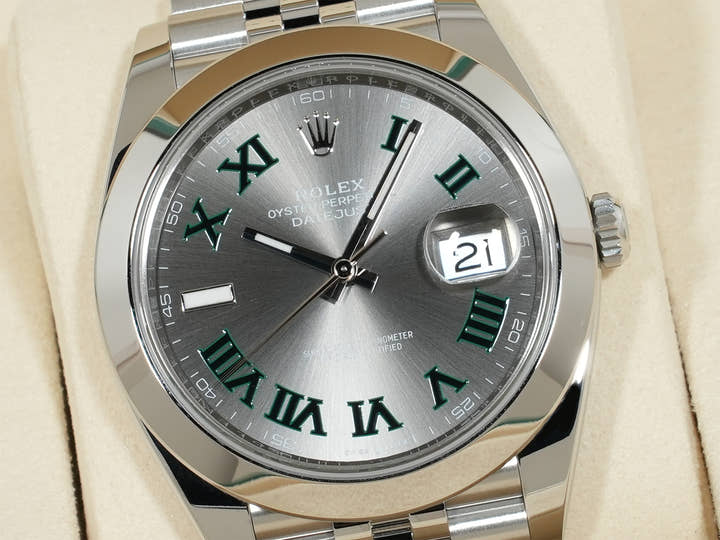 ロレックス デイトジャスト41 Ref.126300 ステンレススチール スレートローマン文字盤 ジュビリーブレスレット 未使用 setmyqim