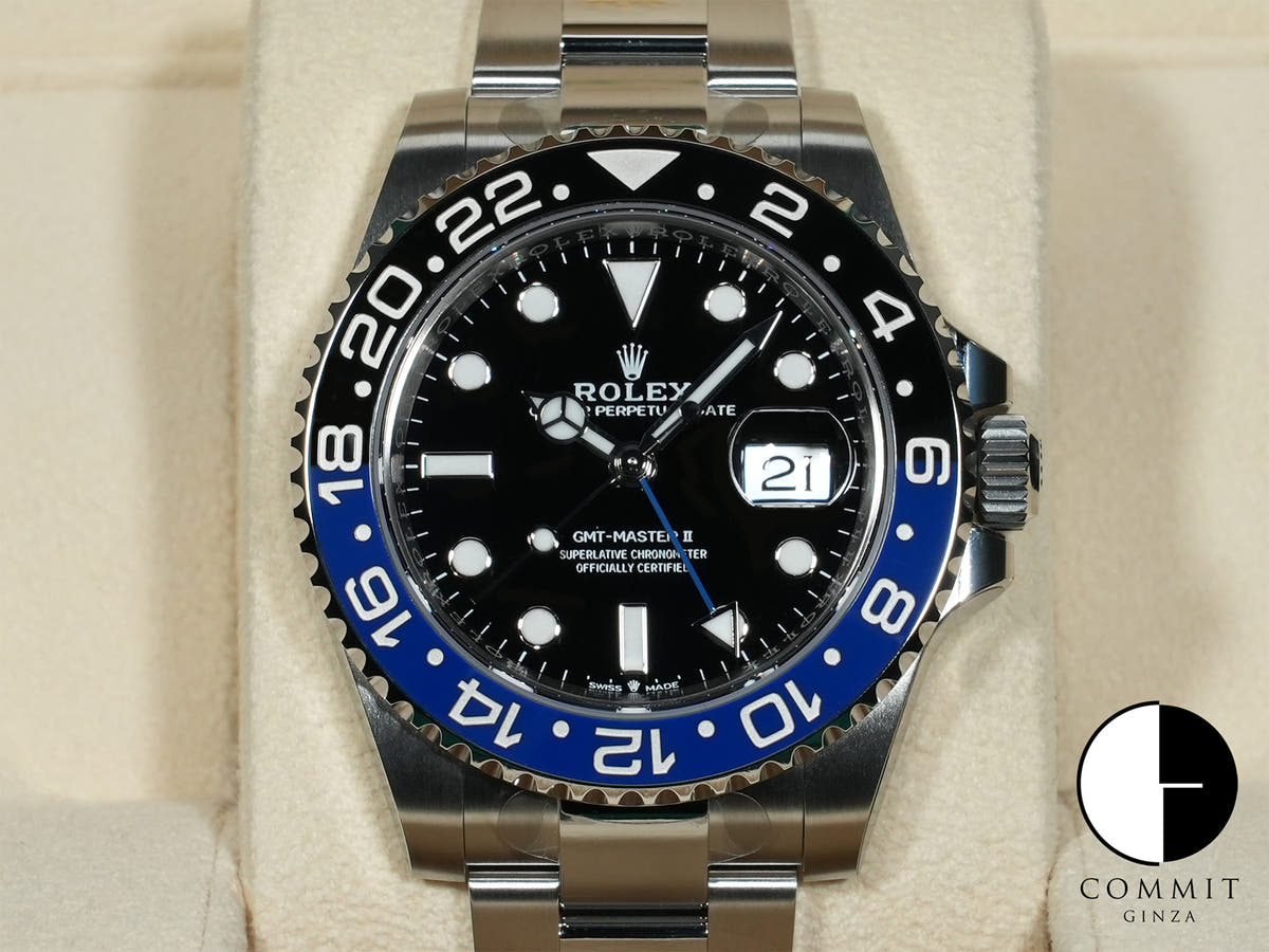 Rolex GMT Master II Ref.126710BLNR SS Black Dial Oyster Bracelet Unused 63gzum42