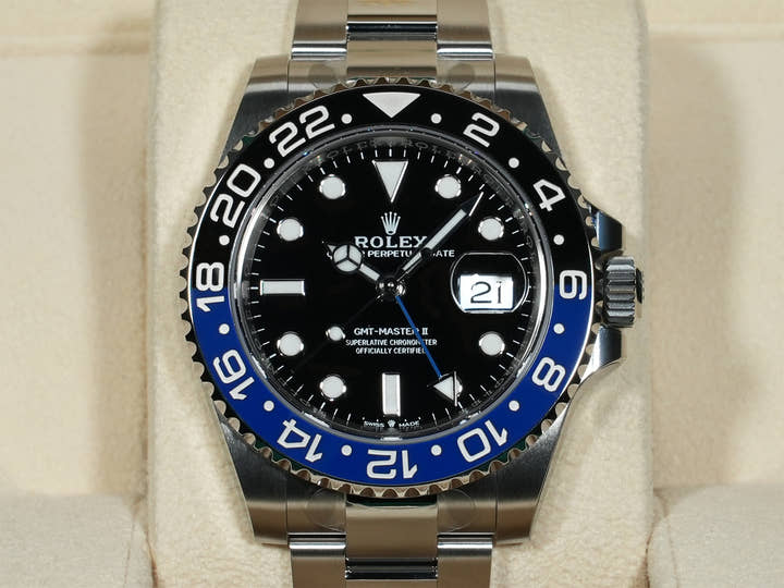 Rolex GMT Master II Ref.126710BLNR SS Black Dial Oyster Bracelet Unused 63gzum42