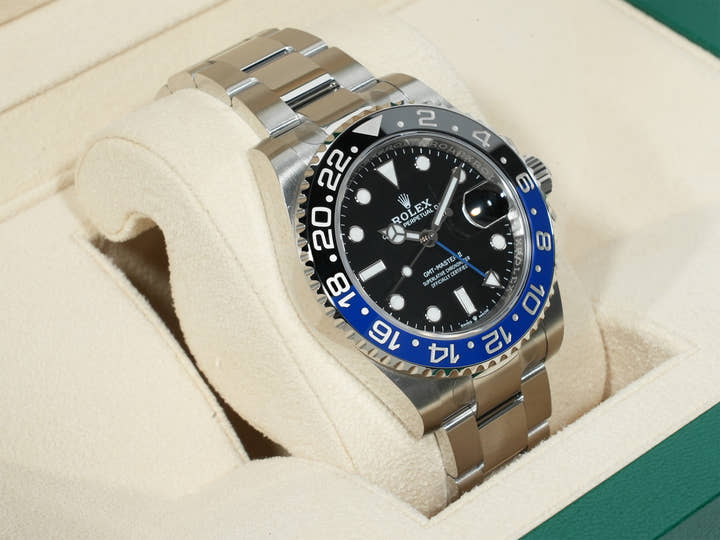 Rolex GMT Master II Ref.126710BLNR SS Black Dial Oyster Bracelet Unused 63gzum42