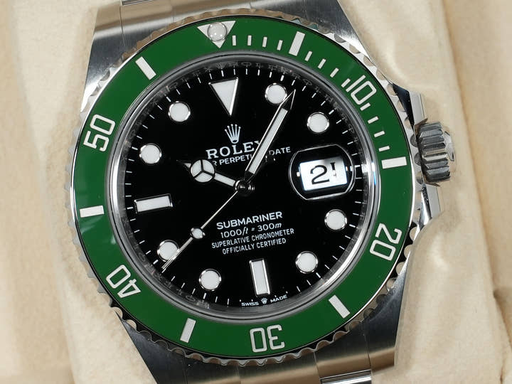 ロレックス サブマリーナー デイト Ref.126610LV ステンレススチール ブラック文字盤